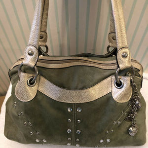 Kathy Van Zeeland Olive Green Handbag